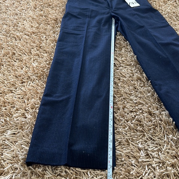 Zara Limited Edition 2-Piece Set Pinstripe Jacket & Low Rise Menswear Style Pant - Picture 12 of 15
